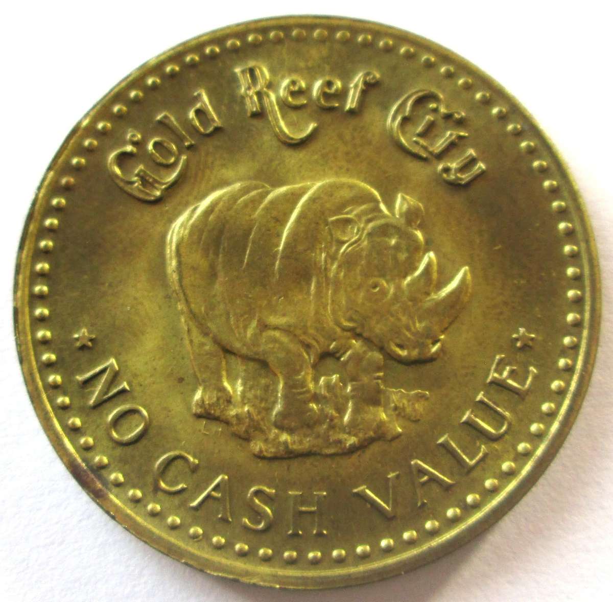 Gold Reef City No Cash Value Games Token