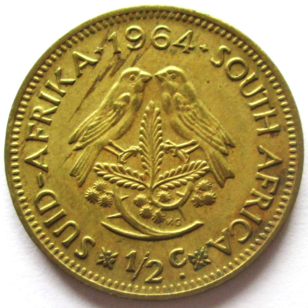 1964 South Africa 1/2 Cent