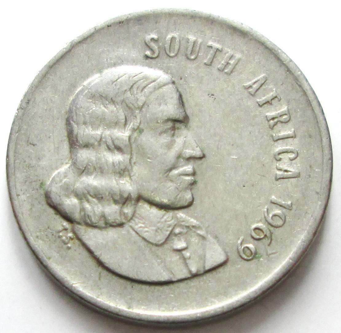 1969 South Africa 5 Cents English