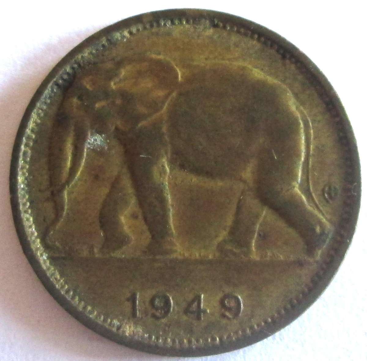 1949 Congo Belgium 1 Franc