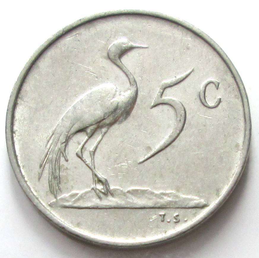 1971 South Africa 5 Cents