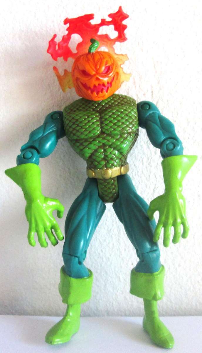 1998 Spiderman the Animated series Mad Jack Jack o Lantern Toy Biz Marvel Universe