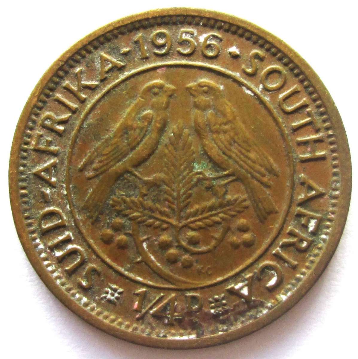 1956 Union of South Africa Quarter Penny