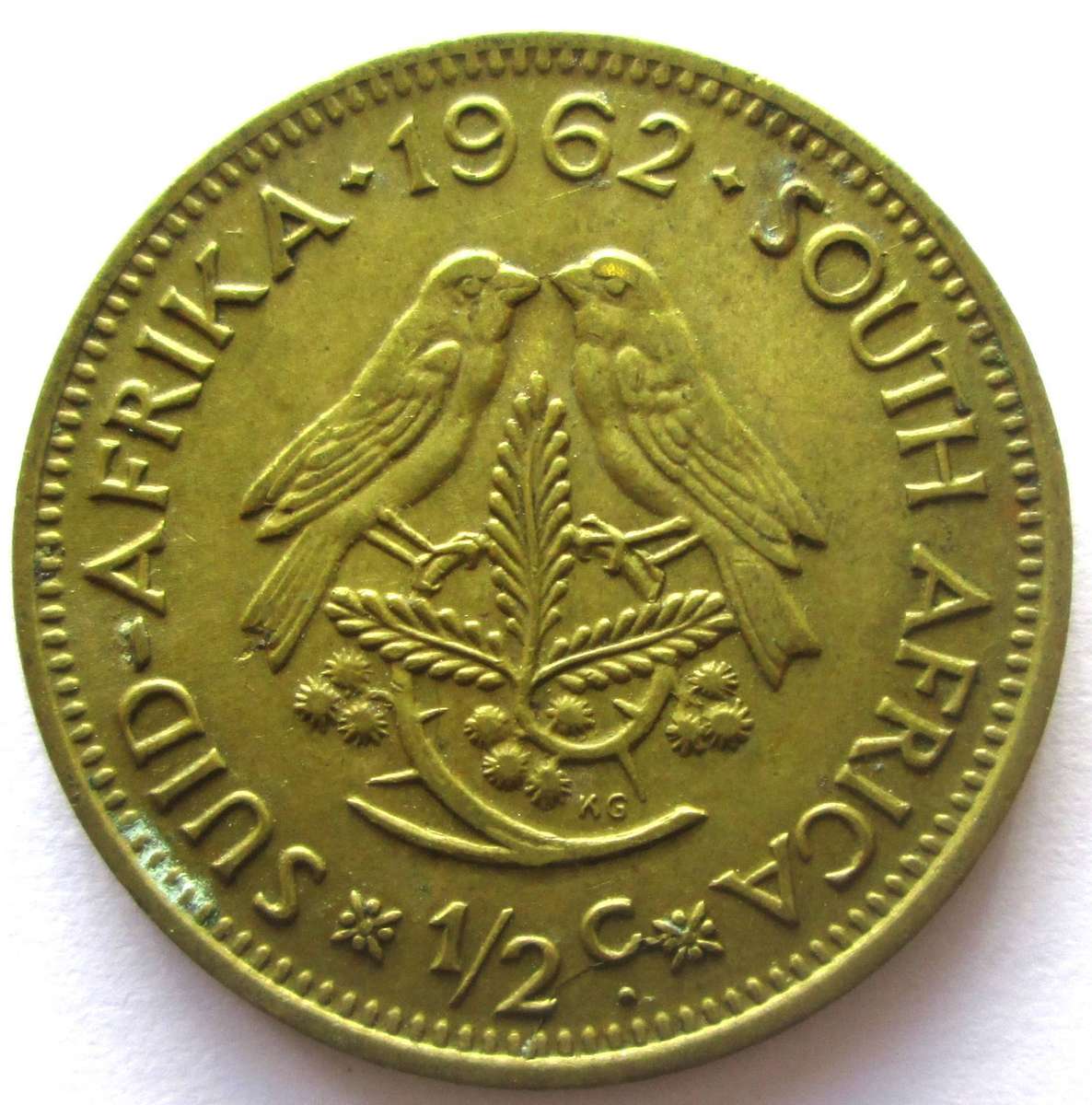 1962 Republic of South Africa 1/2 Cent