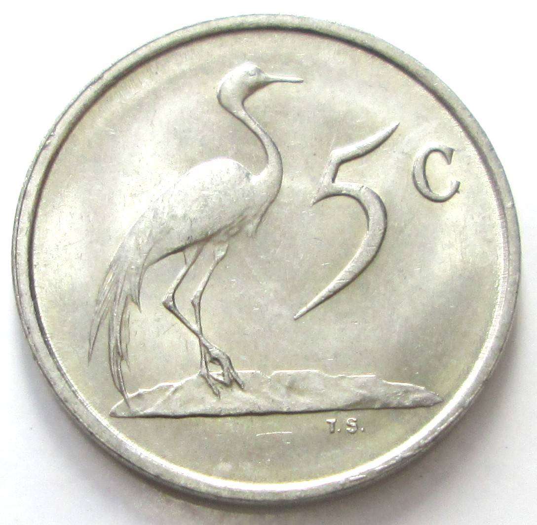 1988 South Africa 5 Cents