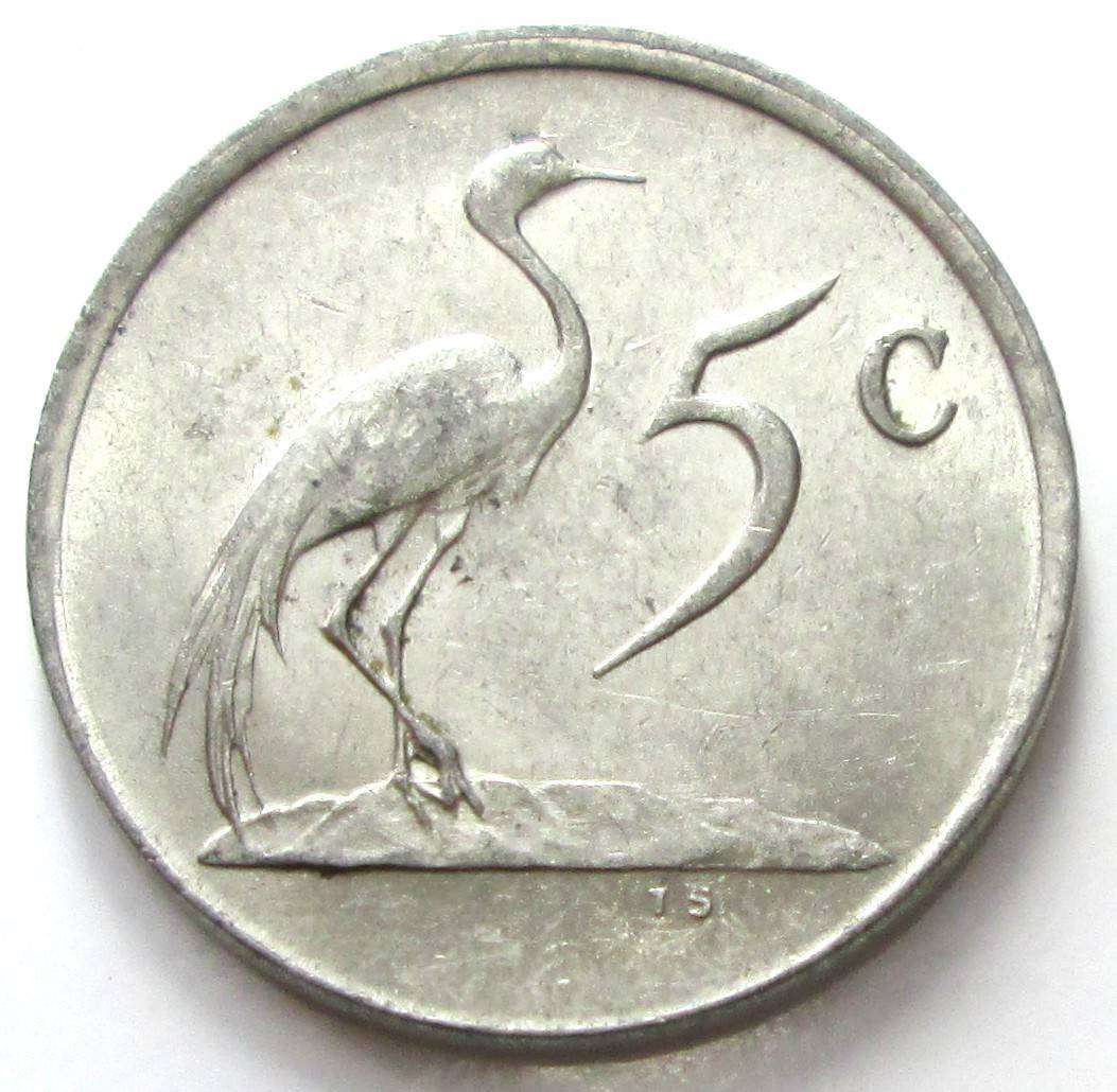 1985 South Africa 5 Cents