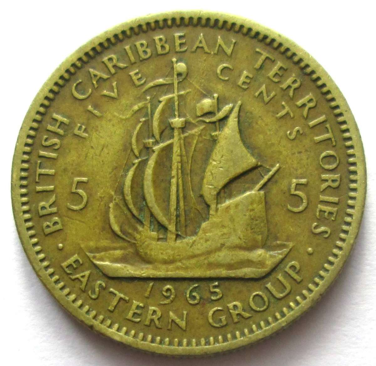 1965 East Caribbean States 5 Cents