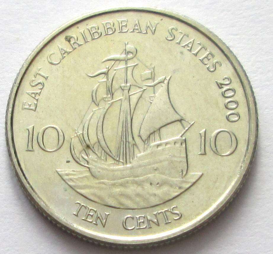 2000 East Caribbean States 10 Cents