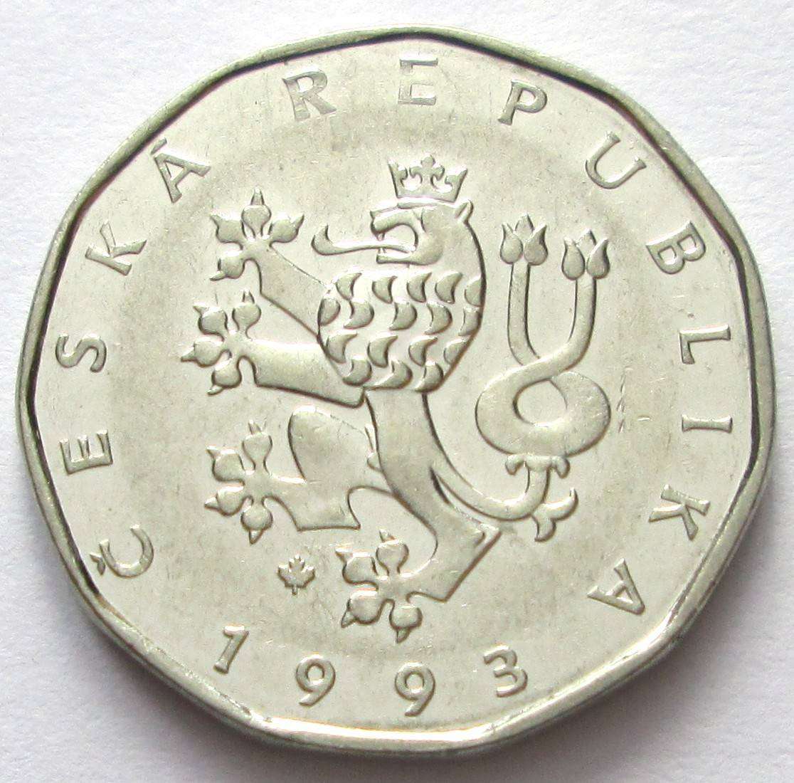 1993 CZECH REPUBLIC 2 KORUN