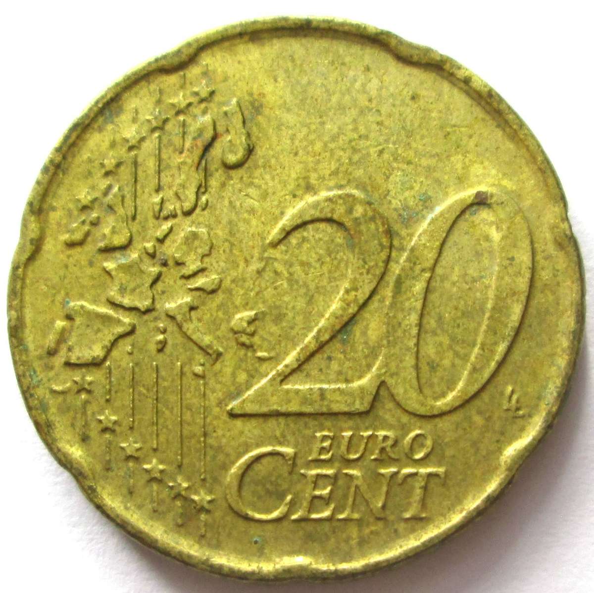 2002 Belgium 20 Euro Cents