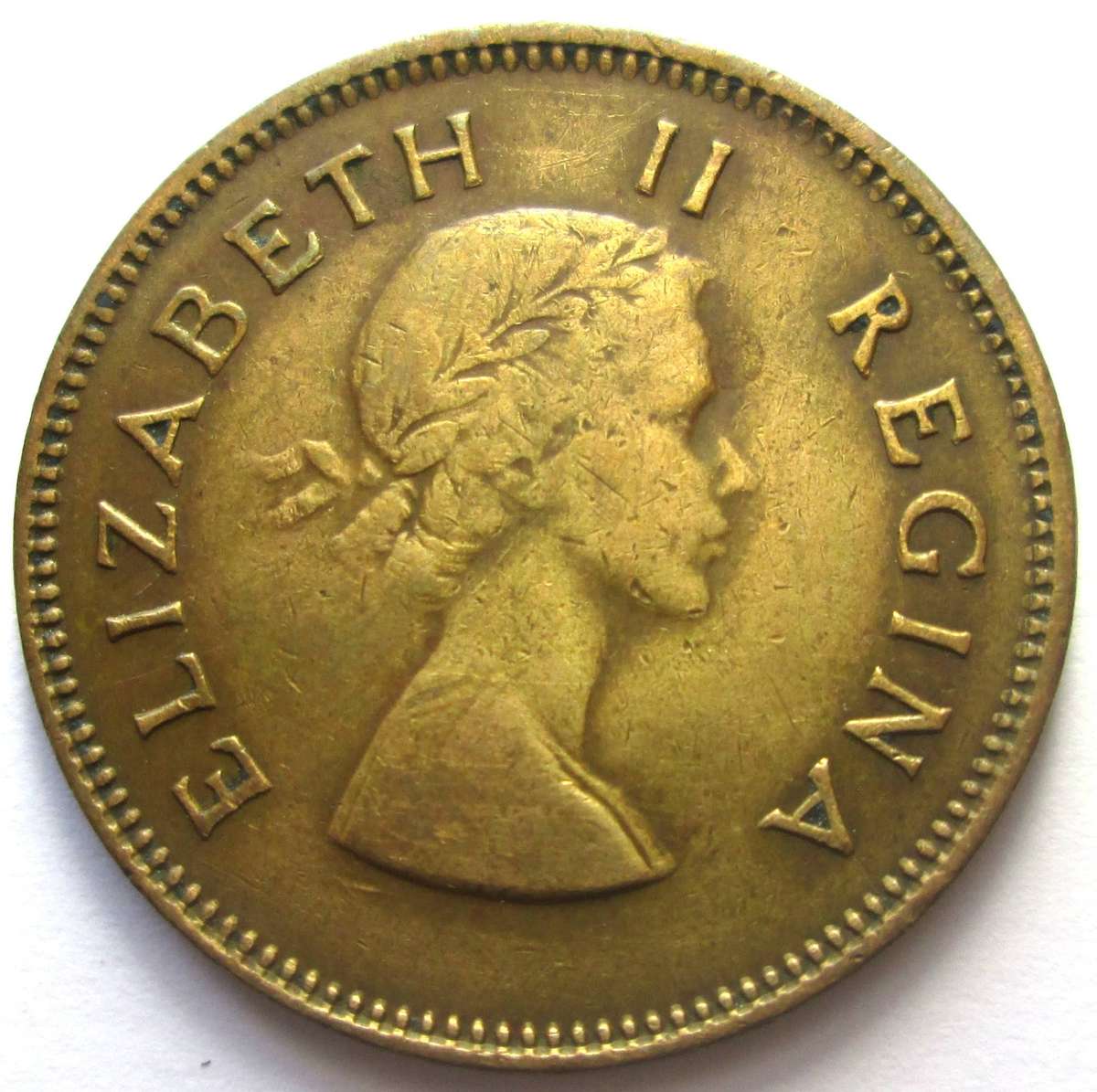 1955 Union of South Africa Half Penny