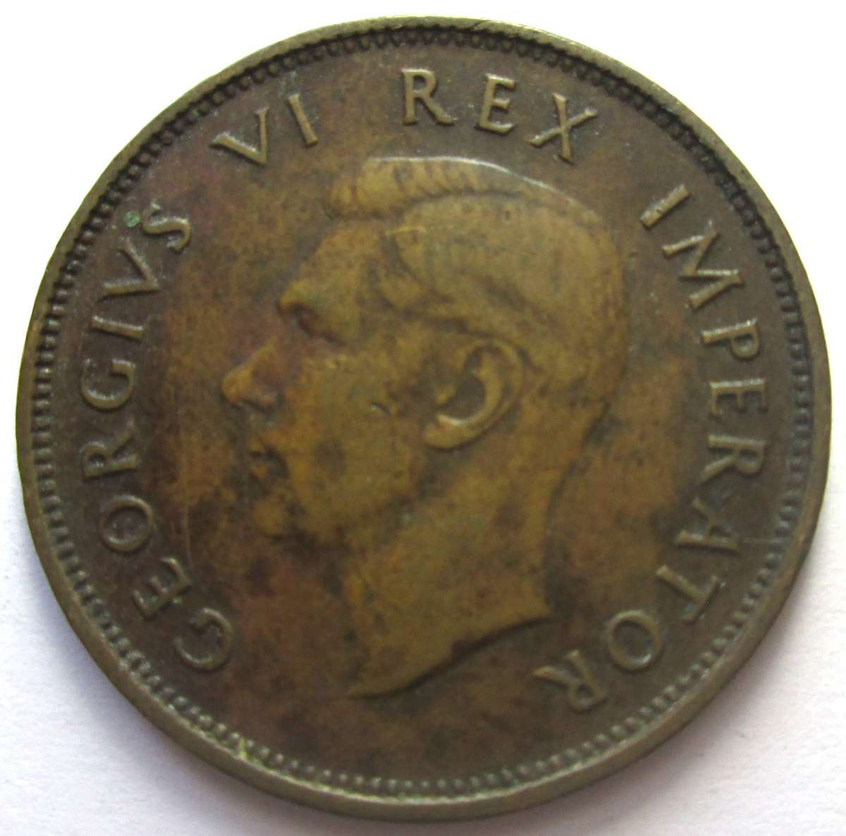 1940 Union of South Africa Half Penny
