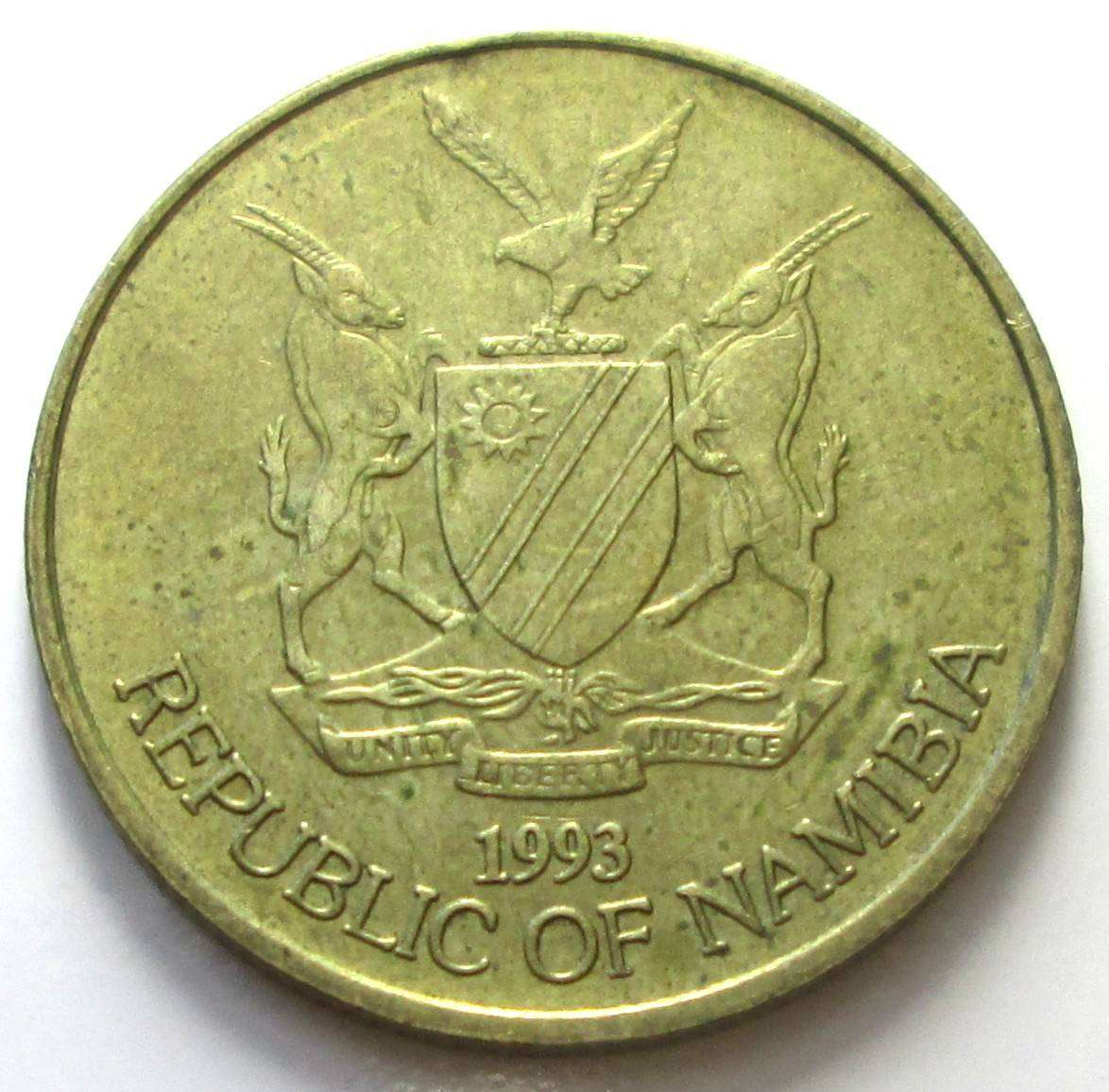 1993 Namibia 5 Dollars