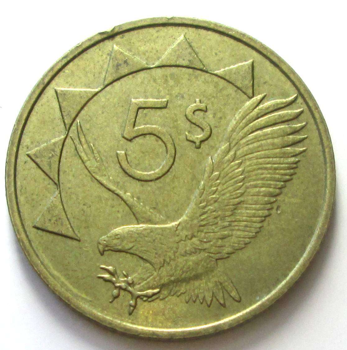 1993 Namibia 5 Dollars