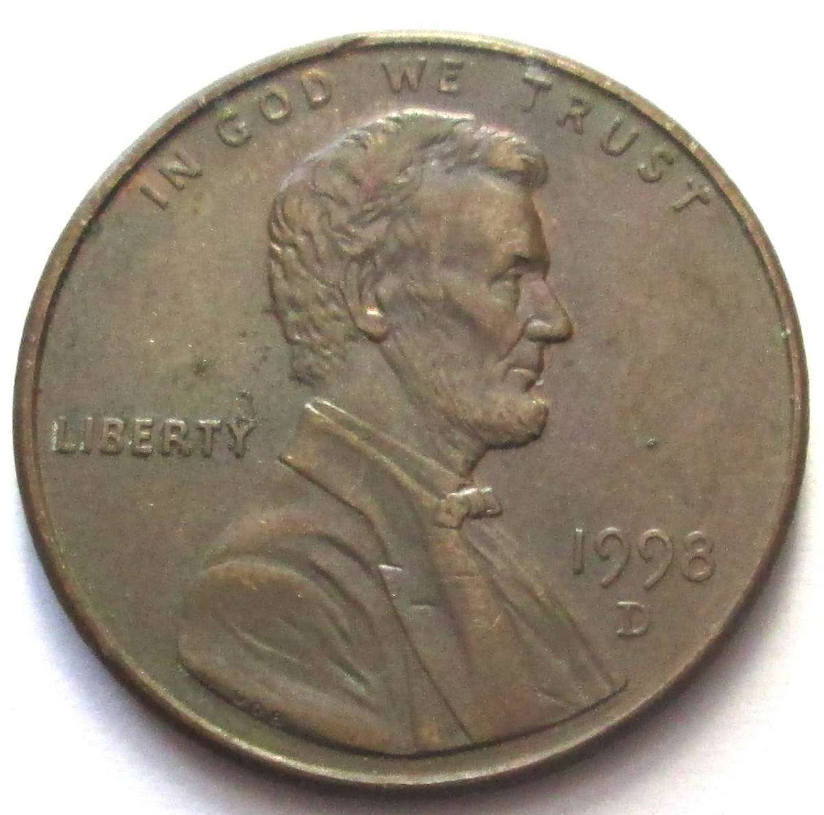 1998 United States of America 1 Cent
