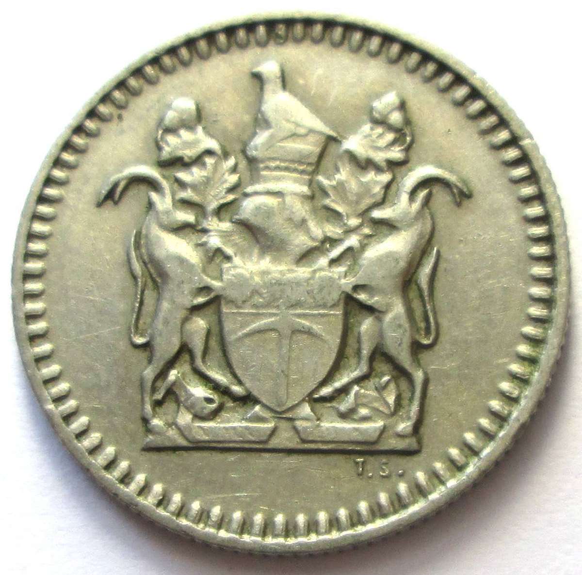 1973 Rhodesia 5 Cents