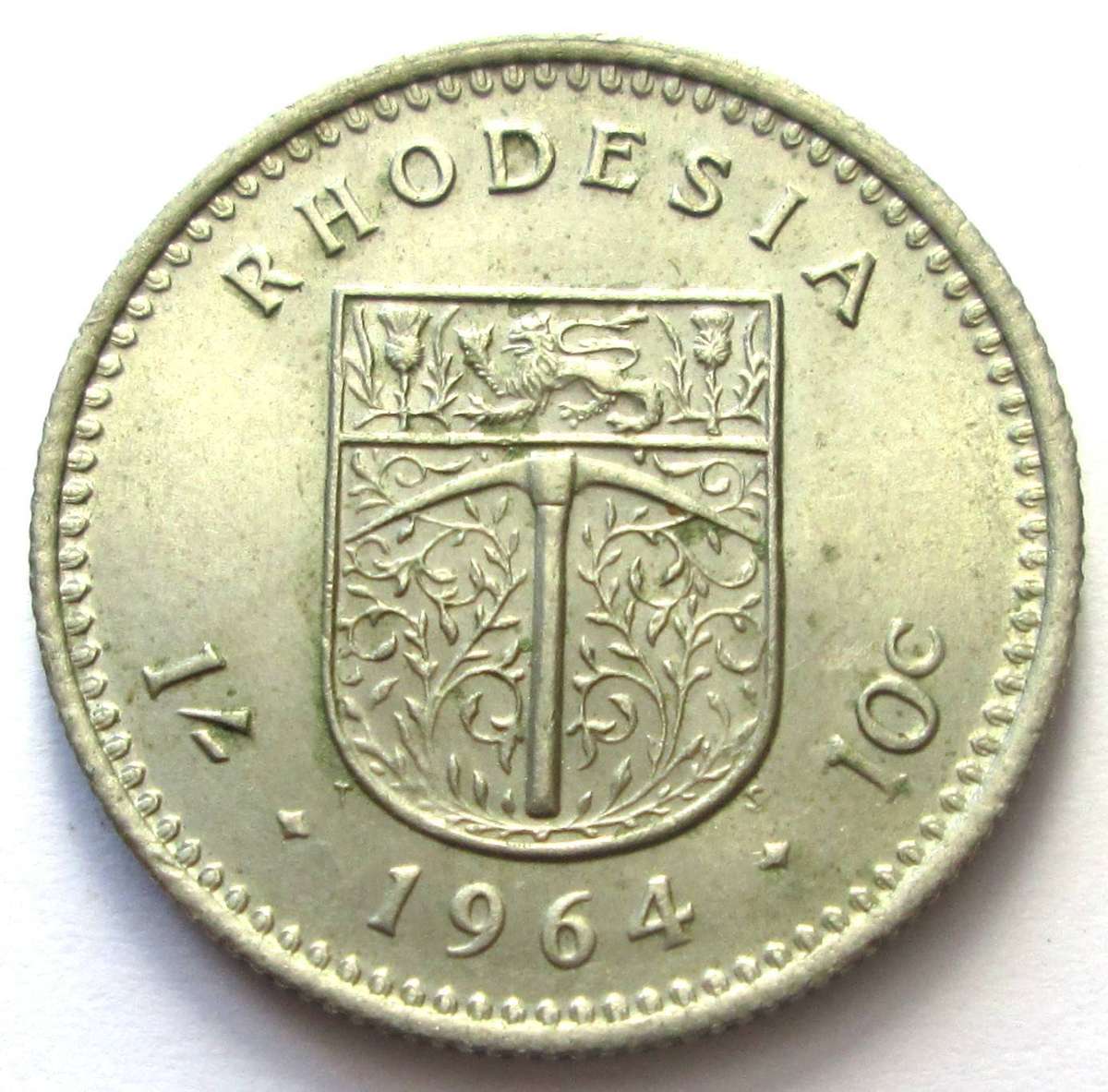 1964 Rhodesia 10 Cents