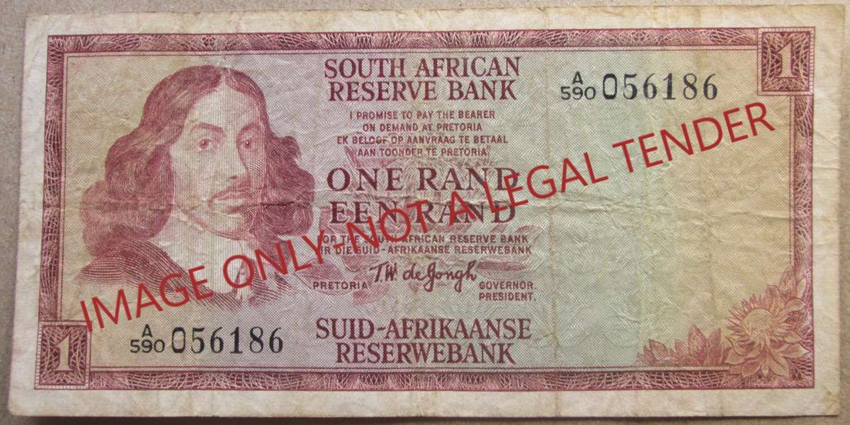 One Rand South Africa Serial Nr A590 056186