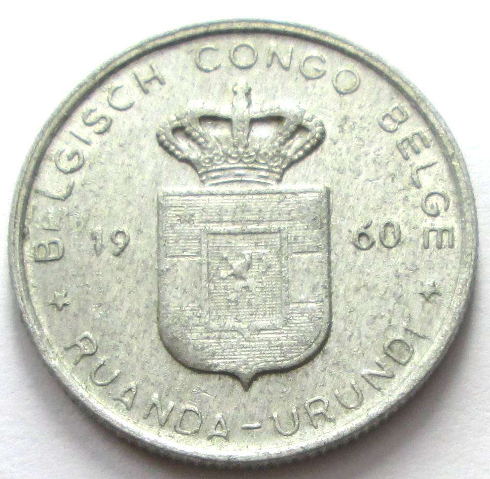 1960 Belgian Congo 1 Franc