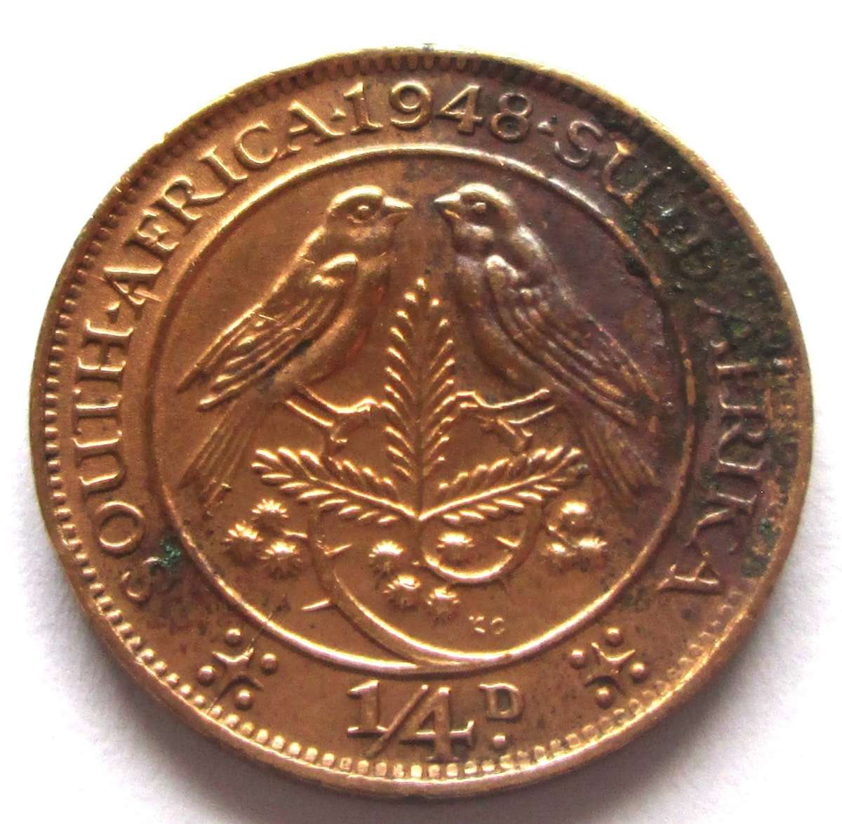 1948 Union of South Africa Quarter Penny