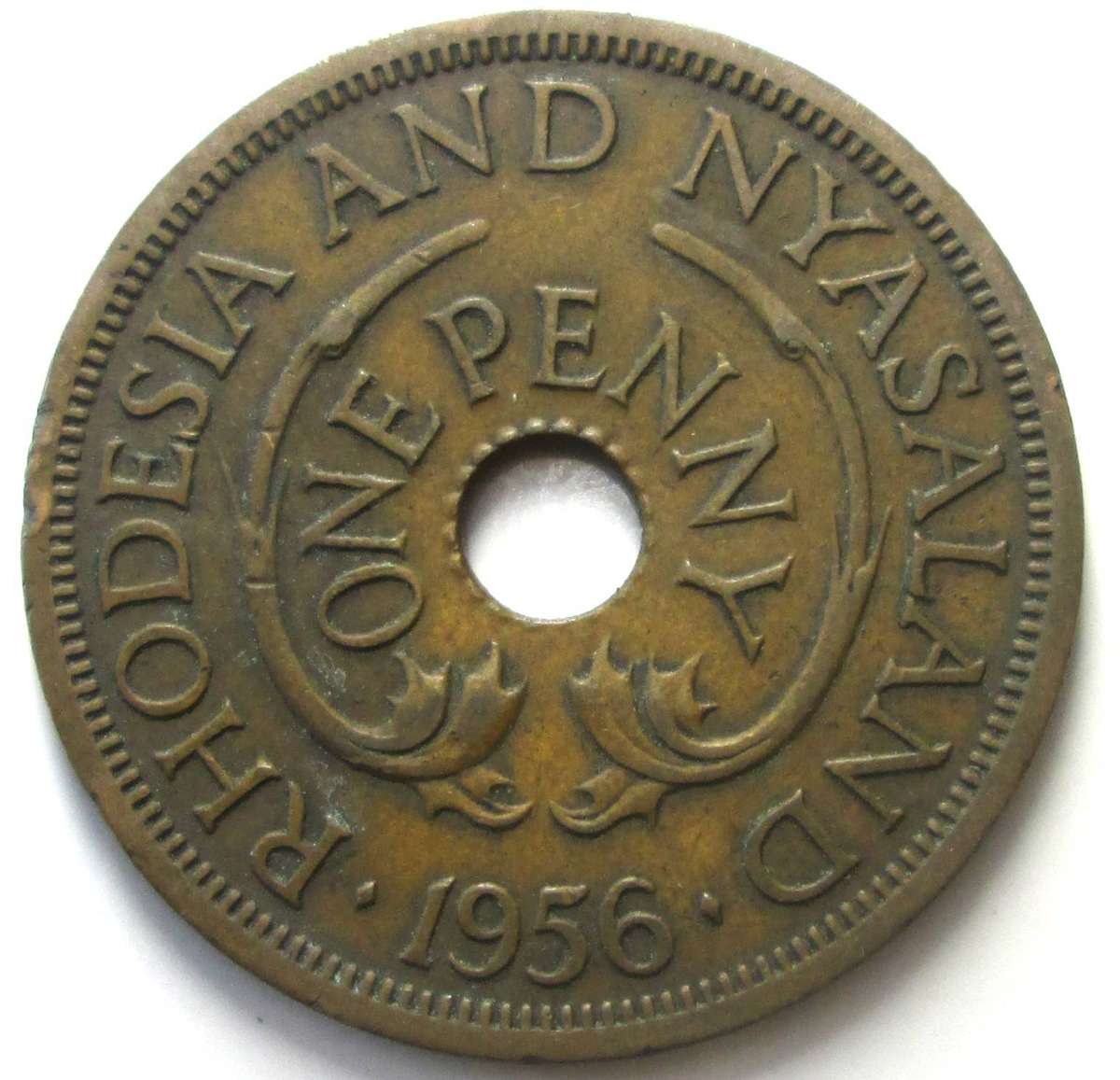 1956 Rhodesia and Nyasaland 1 Penny
