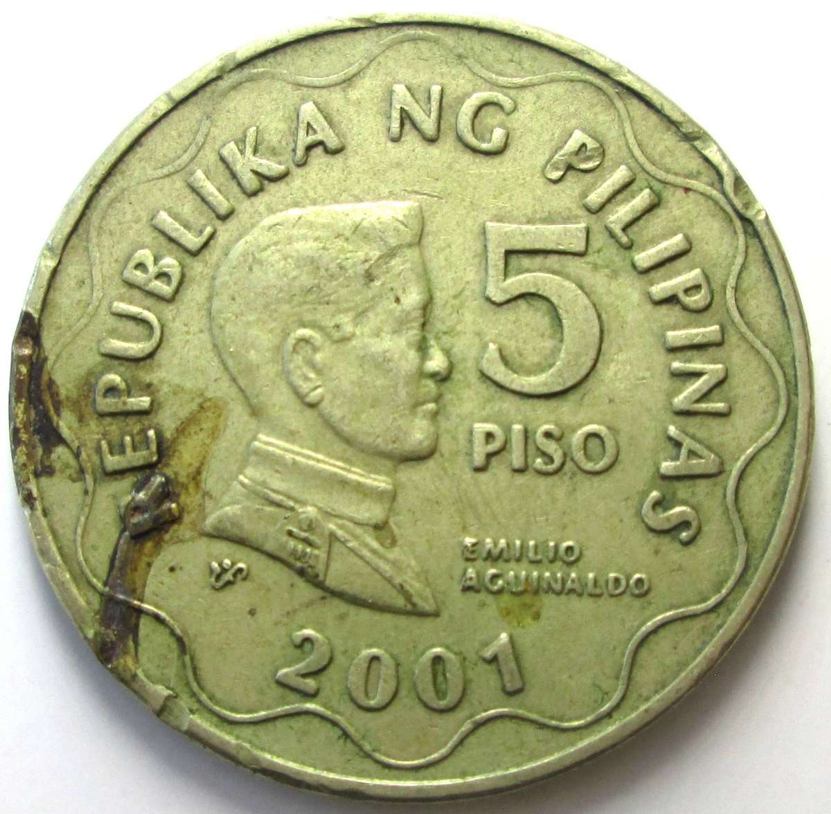 2001 Philippines 5 Piso