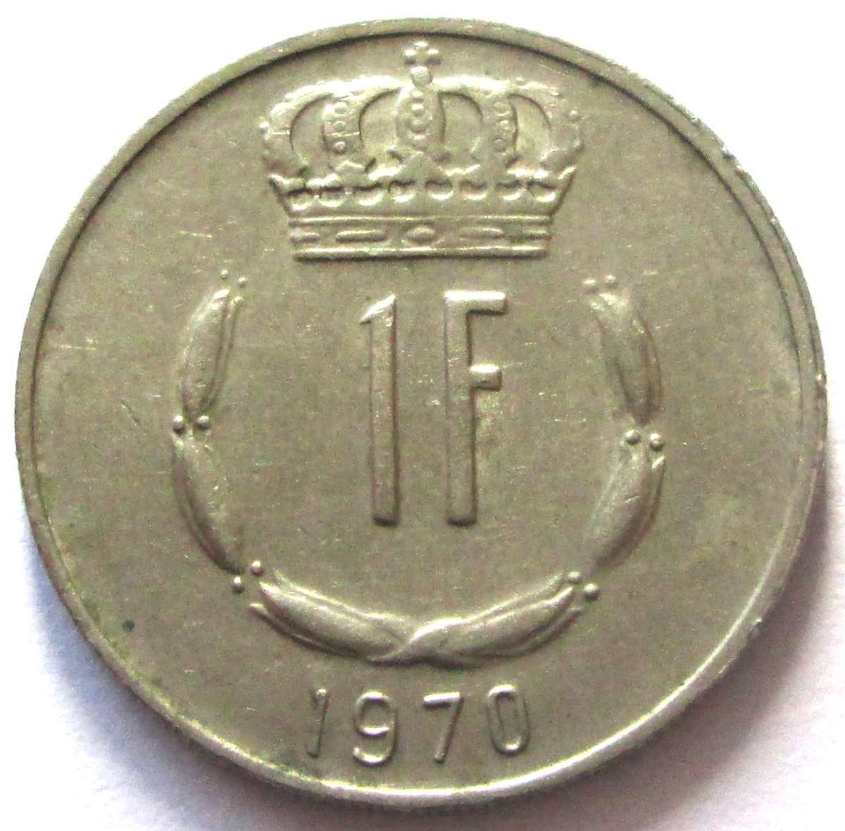 1970 Luxembourg 1 Franc