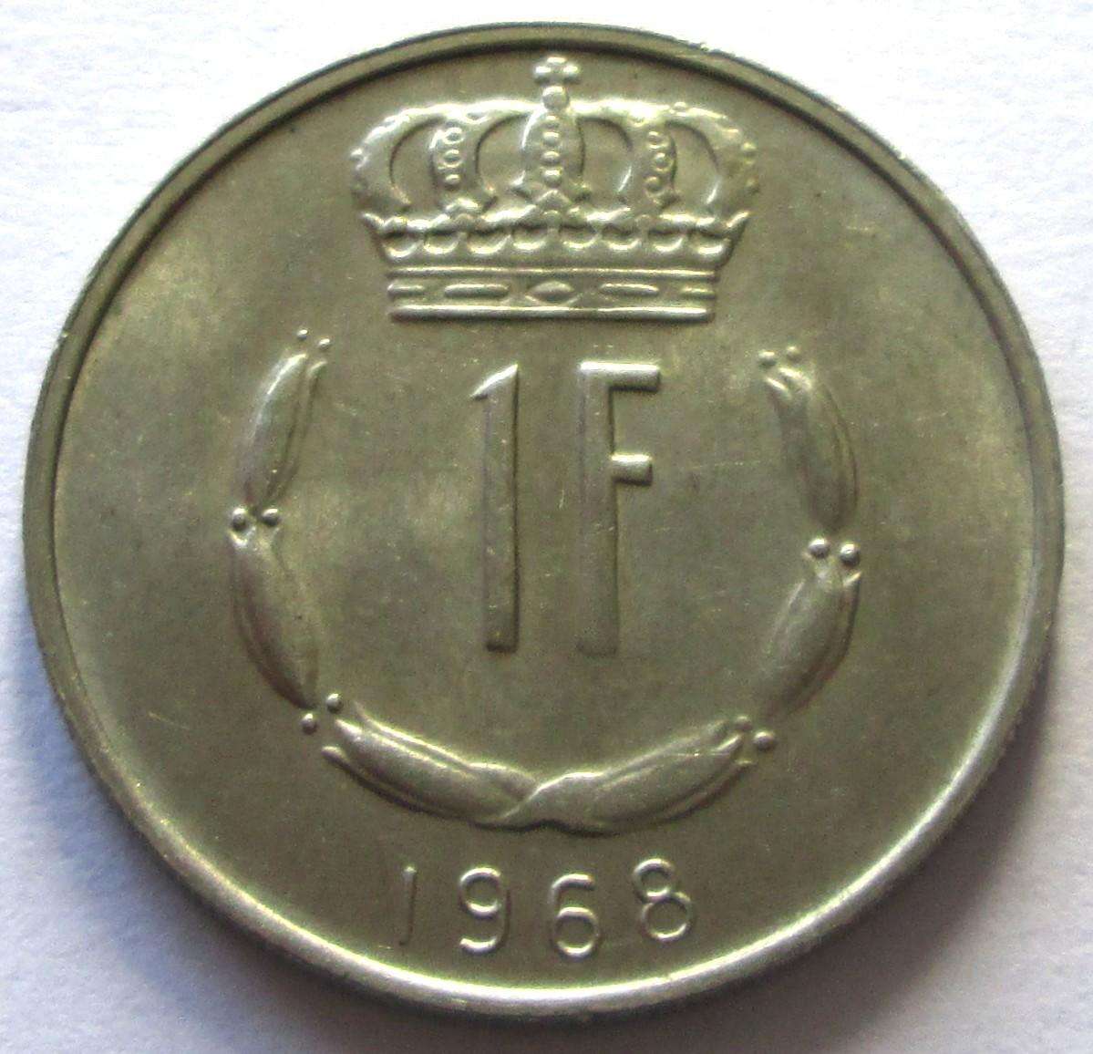 1968 Luxembourg 1 Franc