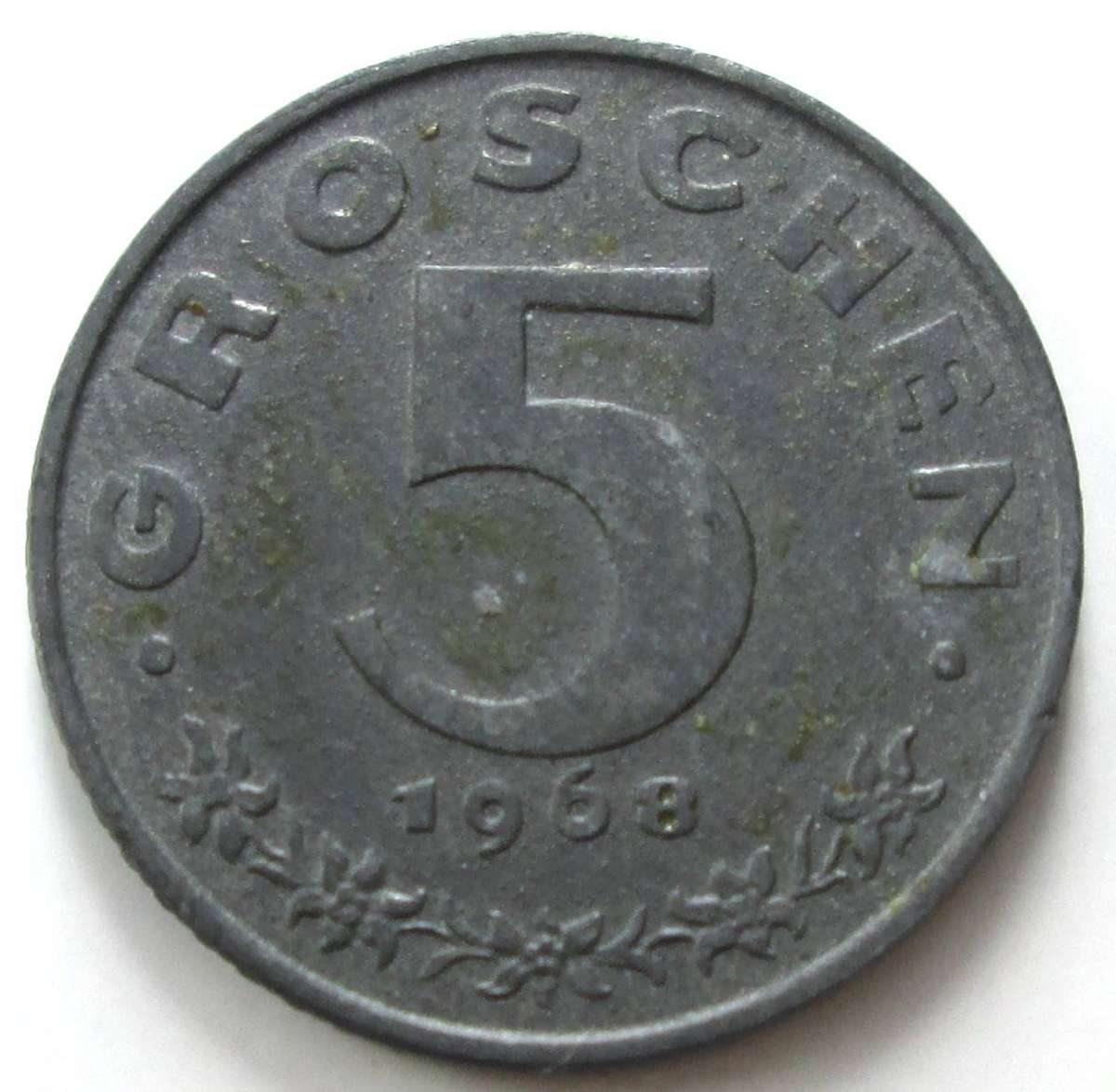 1968 Austria 5 Groschen