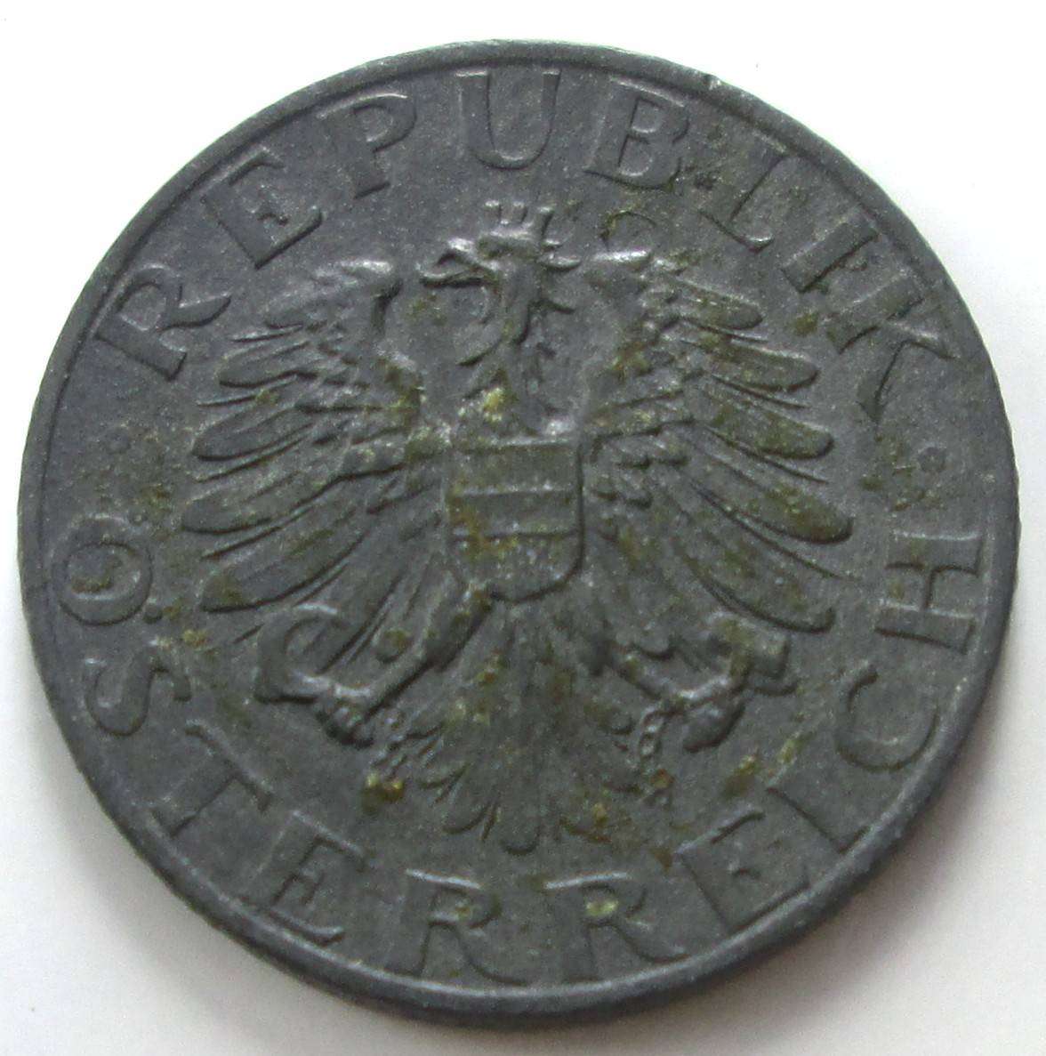 1968 Austria 5 Groschen