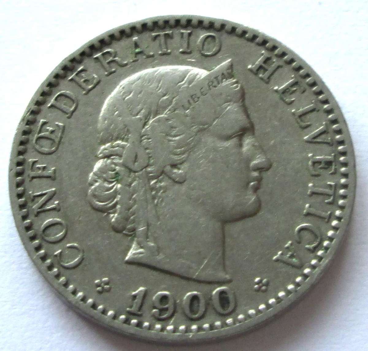 1900 Helvetia 20 Rappen