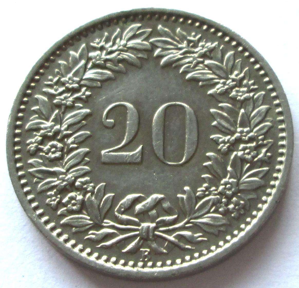1966 Helvetia 20 Rappen