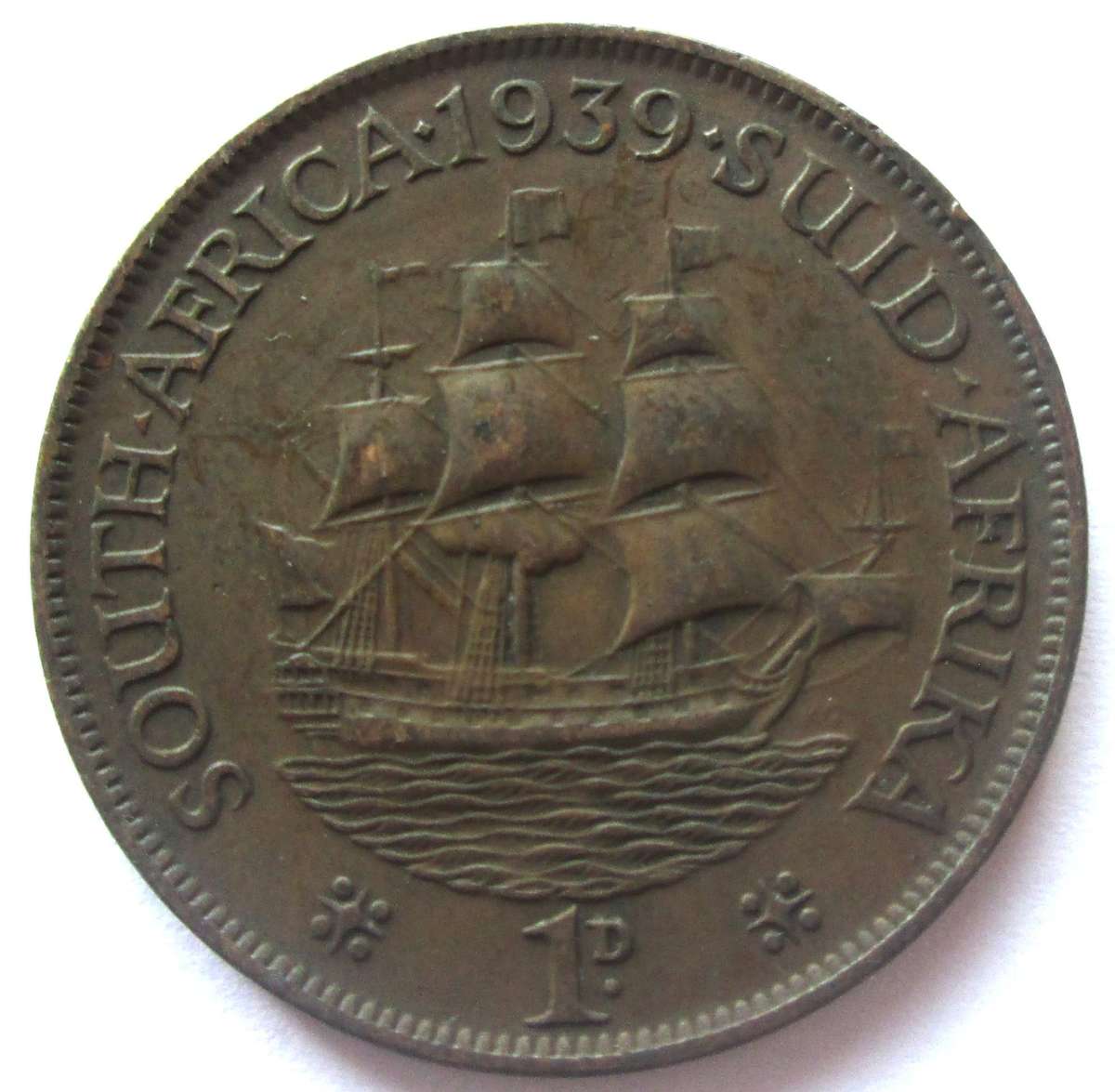 1939 Union Of South Africa Penny
