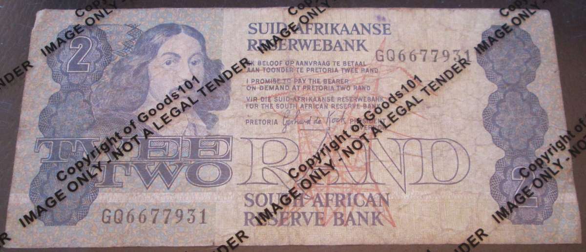 Two Rand Republic of South Africa Serial Nr GQ6677931