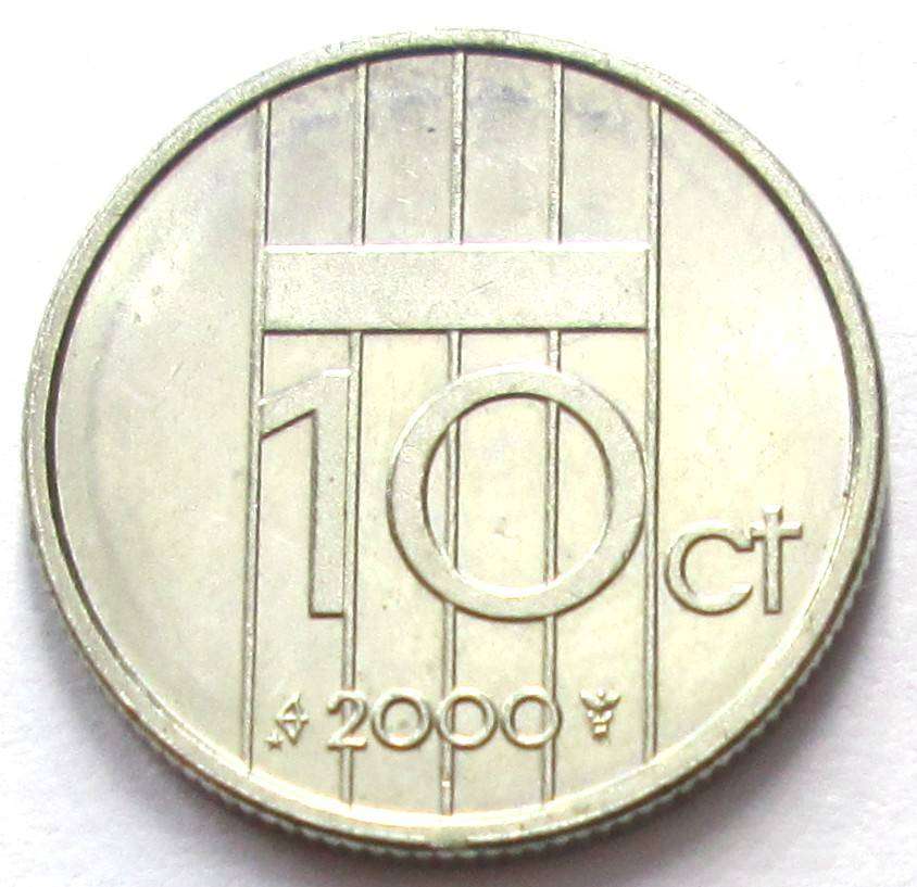 2000 Netherlands 10 Cents