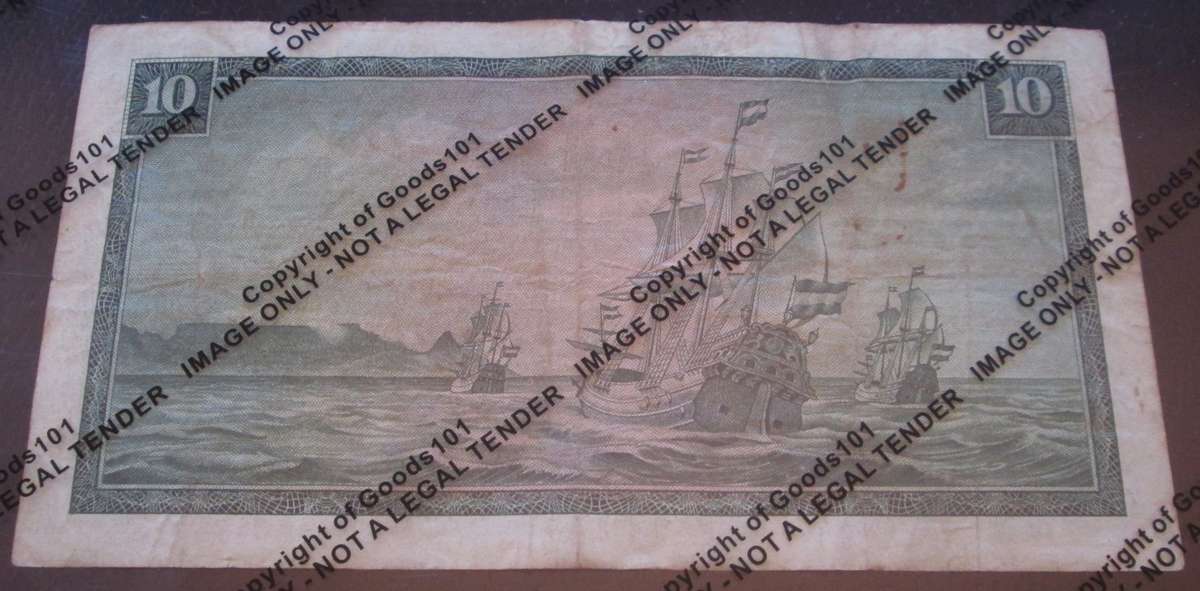 Ten Rand Republic of South Africa Serial Nr CI62 715441