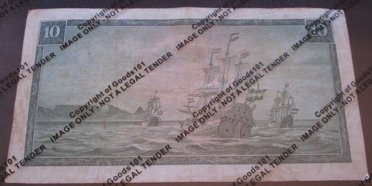 Ten Rand Republic of South Africa Serial Nr C390 666307