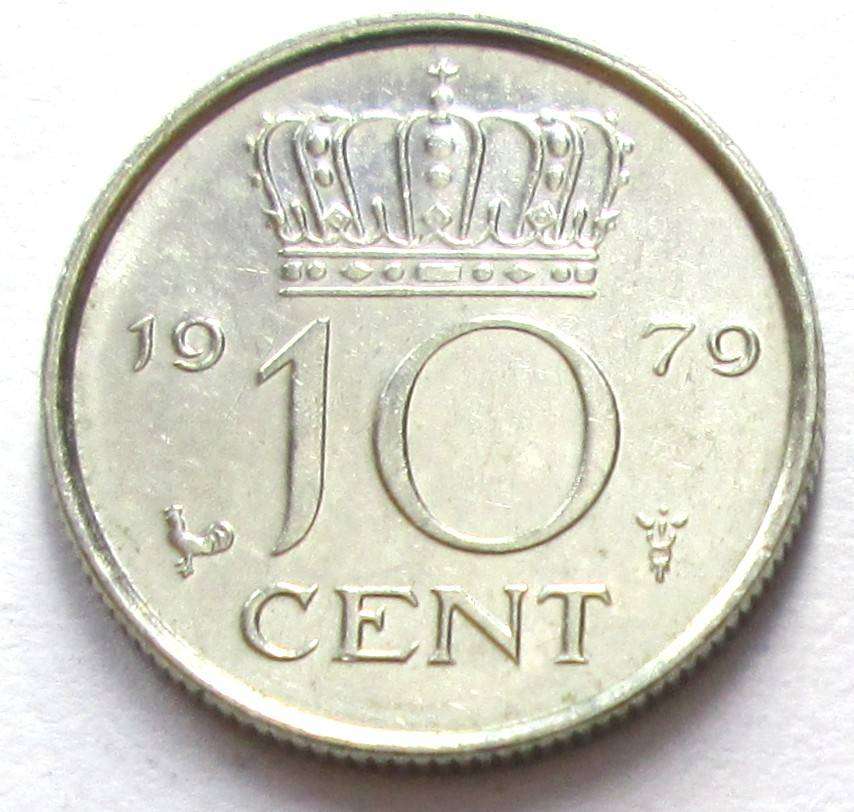 1979 Netherlands 10 Cents