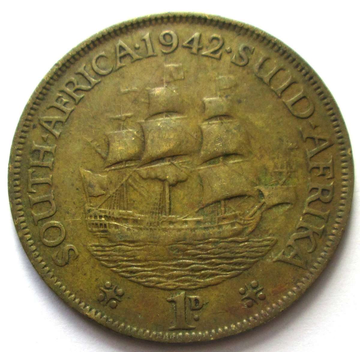 1942 Union of South Africa 1 Penny