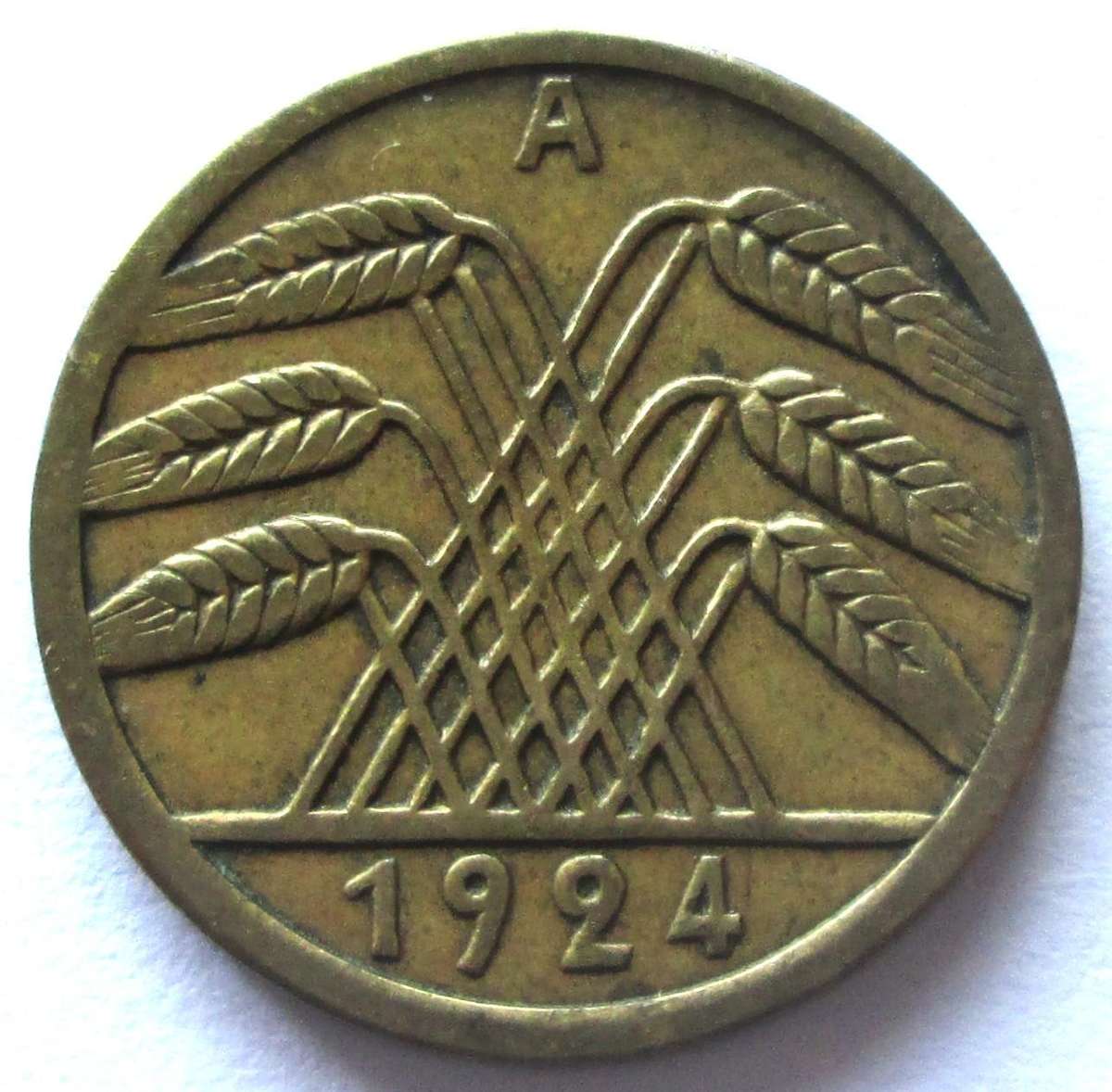 1924 Germany 5 Rentenpfennig