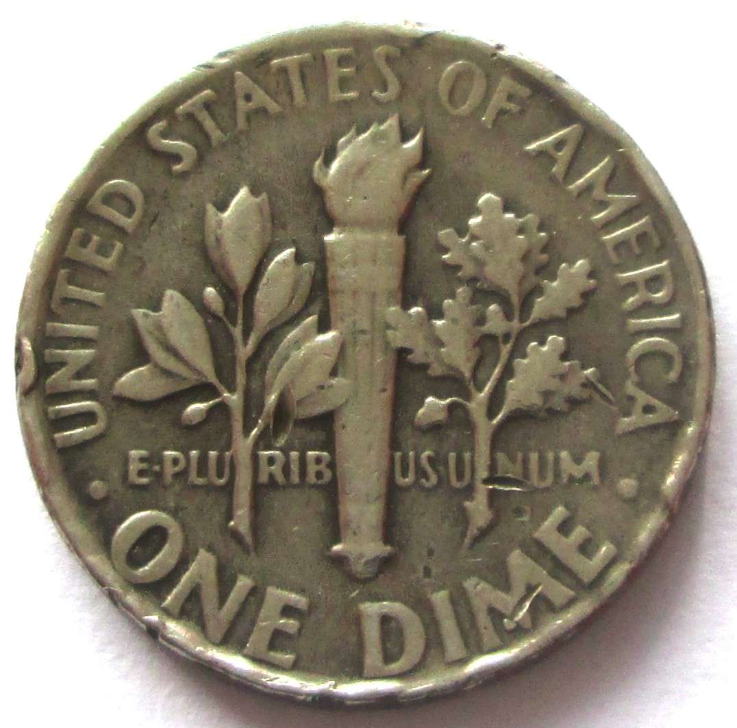 1966 United States of America 1 Dime