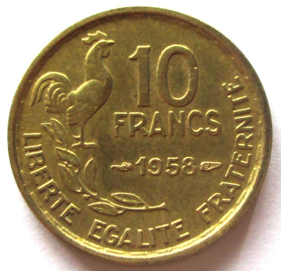 1958 France 10 Centimes