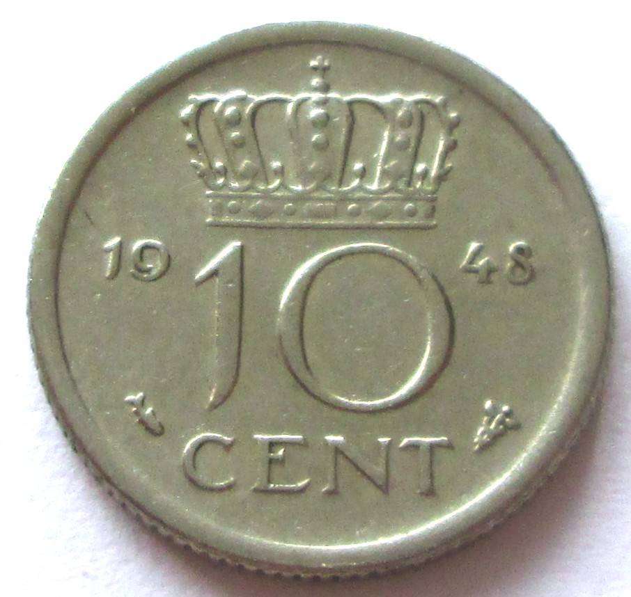 1948 Nederland 10 Cents