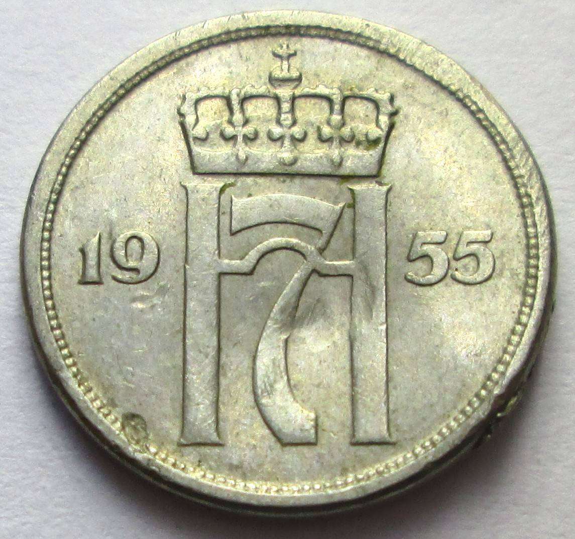 1955 Norway 10 Ore