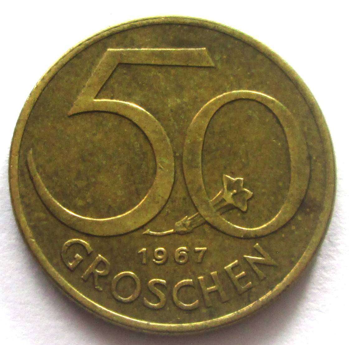 1967 Austria 50 Groschen