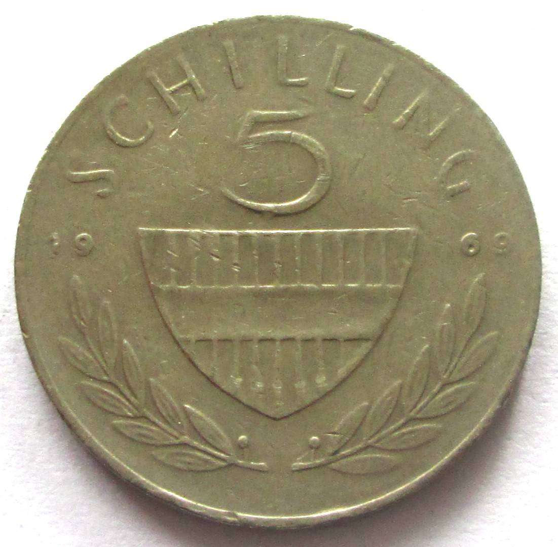 1969 Austria 5 Schilling