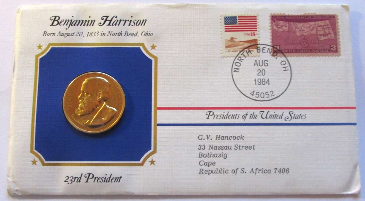 Benjamin Harris 23rd President US Mint Presidential Medal