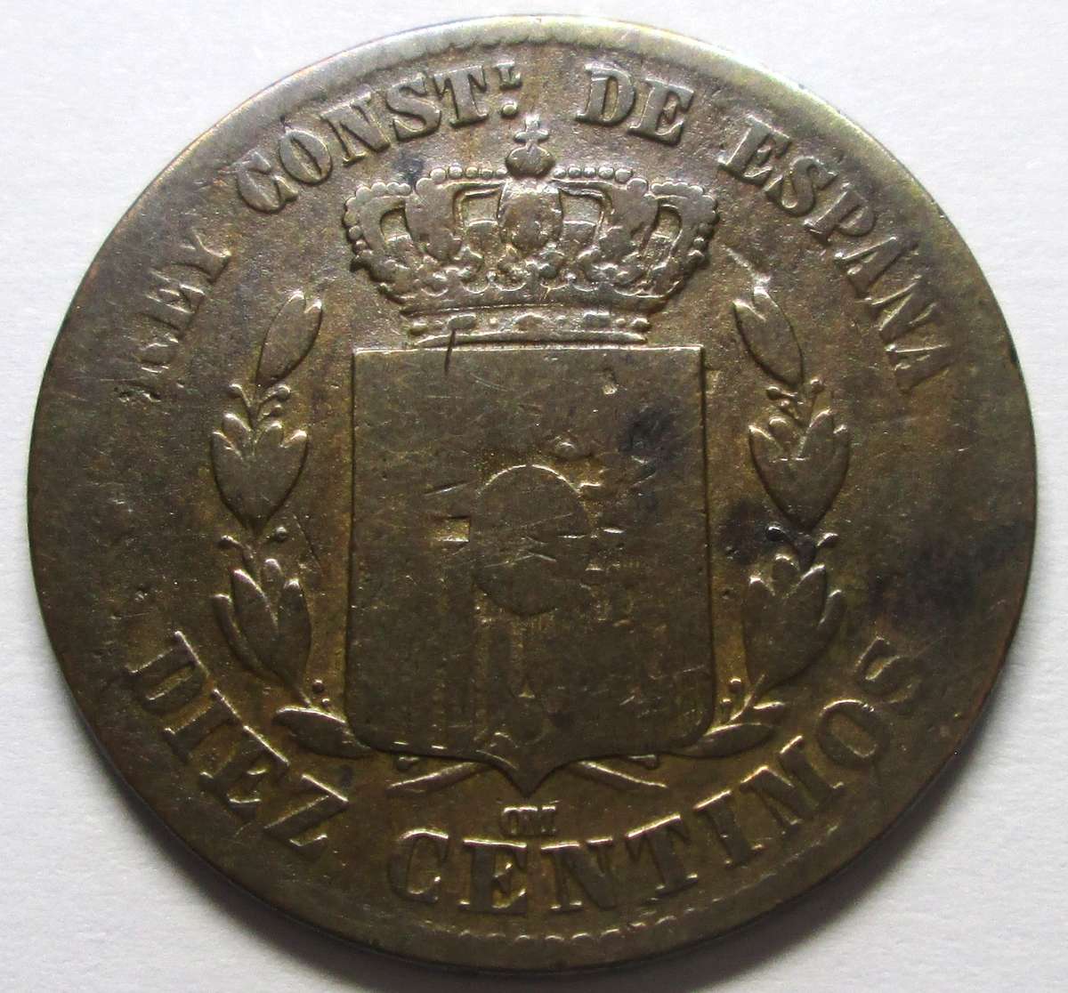 1879 Spain 10 Centimos
