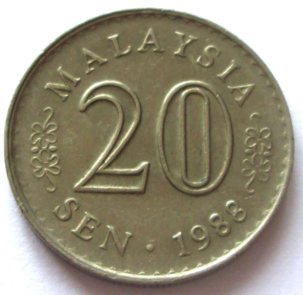 1988 Malaysia 20 Sen