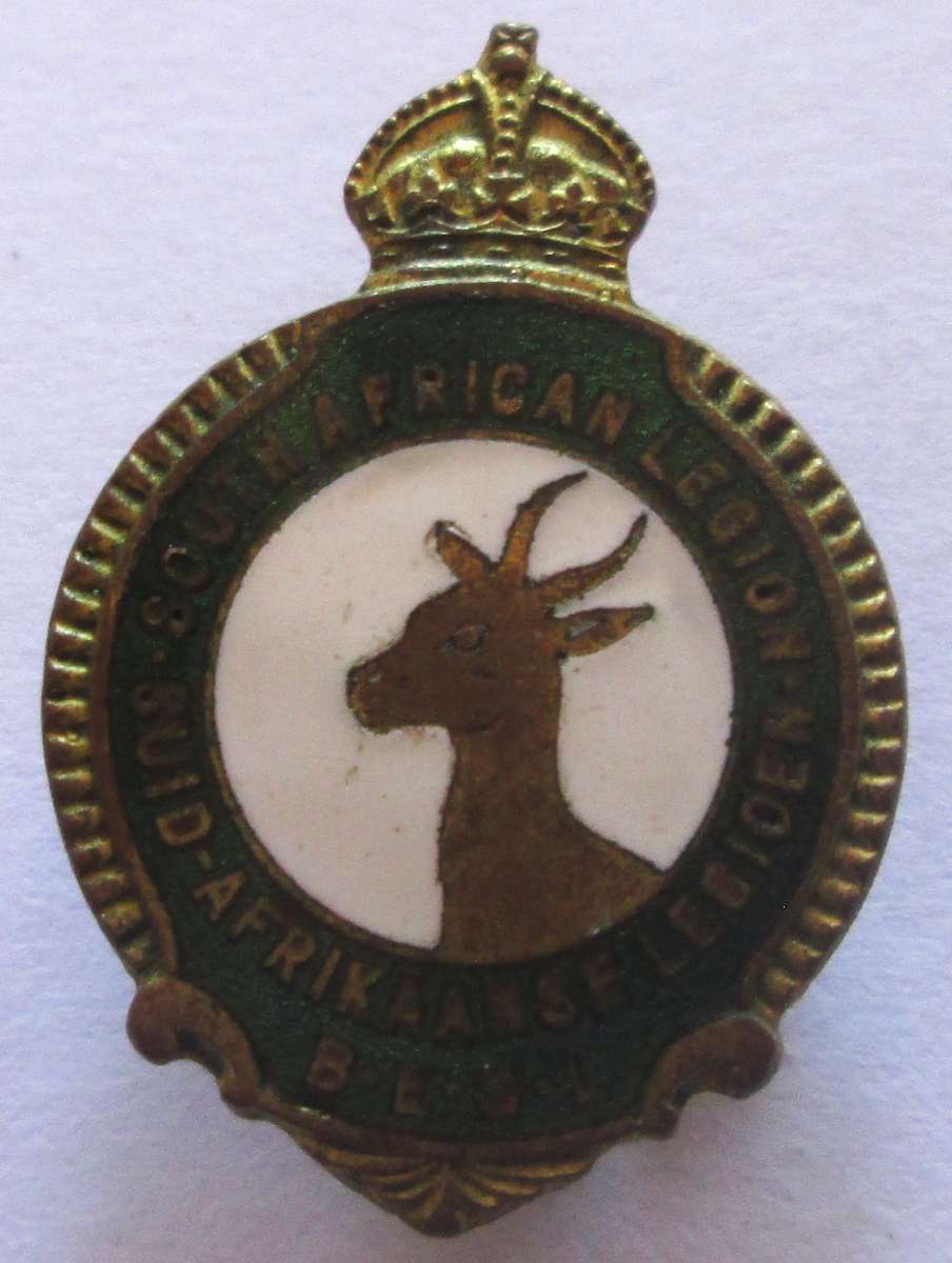 South Africa Legion Lapel Badge